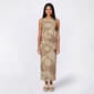 Juniors Madden Girl Mesh Diamond Print Boatneck Maxi Dress - image 1