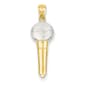 Gold Classics&#40;tm&#41; 14kt. & Rhodium Microphone Pendant - image 1
