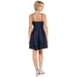 Juniors Emerald Sundae Glitter Knit Bow Applique A-Line Dress - image 1