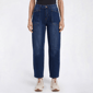 Petite Bleu Barrel Leg Rectangle Pocket Barrel Jeans - image 1