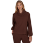 Petite Ruby Rd. Premium Rib Knit Bubble Sleeve Cowl Neck Rib Kni - image 1