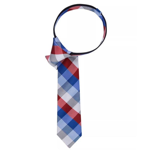 Boys Tommy Hilfiger Buffalo Grid Zipper Tie - image 