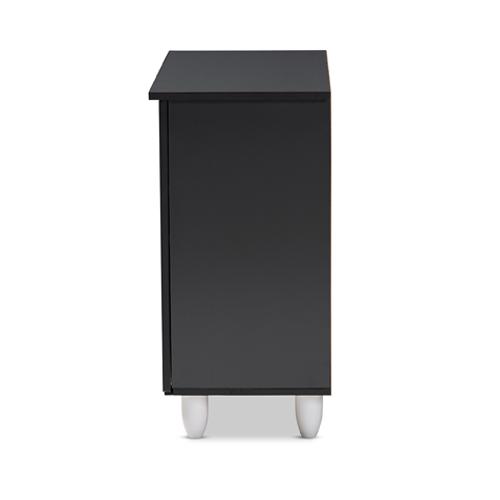 Baxton Studio Gisela 2 Door Shoe Storage Cabinet
