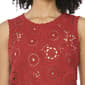 Womens Cece Sleeveless Scallop Edge Open Knit Sweater - image 3