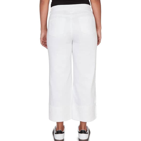 Womens Ruby Rd. Renaissance Romance Cuffed Wide Leg Jeans