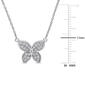 Diamond Classics&#8482; 10kt. White Gold Butterfly Necklace - image 2