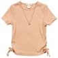 Girls (7-12) Dream Girl Side Cinch Tee w/ Shell Necklace - image 1