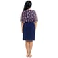 Womens Connected Apparel Elbow Sleeve Blouson Dress - image 2