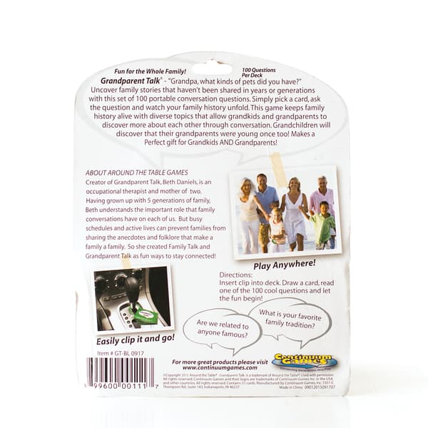 Continuum Games Grandparent Talk Blister Pack