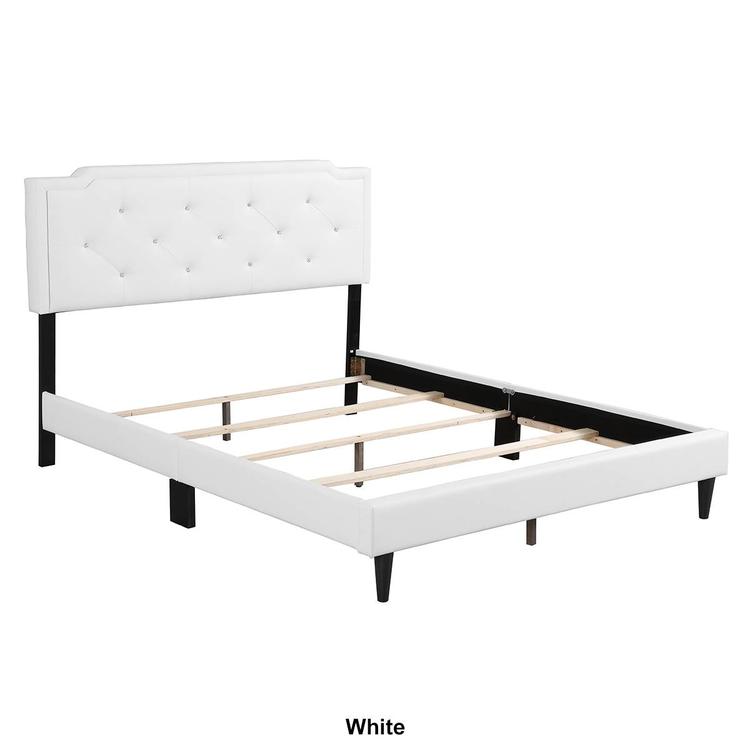 Passion Furniture Deb Adjustable Panel Bed Frame - Queen