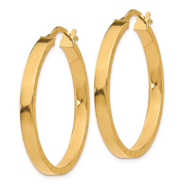 Gold Classics™ 14kt. Gold 3mm Polished Hoop Earrings