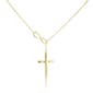 Gold Classics&#40;tm&#41; 10kt. Gold Cross Infinity Symbol Necklace - image 1
