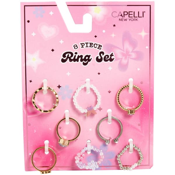 Girls Capelli New York 8ct. Mixed Rings - image 