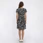 Womens Ninety Clothing Flutter Sleeve Scroll Pleated Shift Dress - image 2