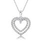 Nova Star&#40;R&#41; Lab Grown Diamond Double Intertwined Hearts Pendant - image 1