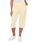 Petite Alfred Dunner Out Of The Blue Wide Leg Cargo Capris - image 1