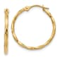 Gold Classics(tm) 14kt. 15mm Gold Twist Hoop Earrings - image 1