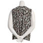 Plus Size Kasper Sleeveless Hardware Keyhole Neck Leaf Blouse - image 2