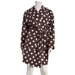 Womens Sincerely Jules Long Sleeve Polka Dot Knit Robe