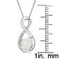 Gemminded Sterling Silver 6mm Heart Created Opal Pendant - image 5