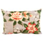 Jordan Manufacturing Floral Lumbar Toss Pillow - Grey/Coral - image 1