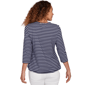 Petite Ruby Rd. Must Haves II Square Neck Stripe Tee - image 2