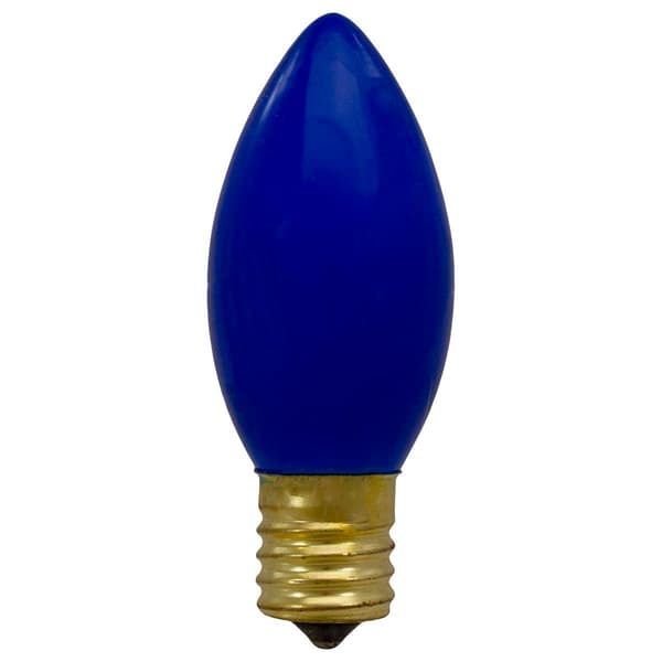 Northlight Seasonal C9 Blue Opaque Replacement Bulbs - Pack of 4
