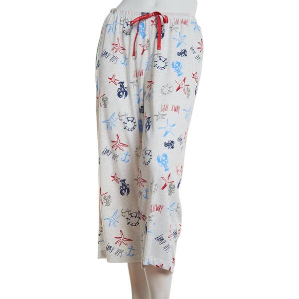 Plus Size HUE&#40;R&#41; Smooth Sailing Print Capris - image 
