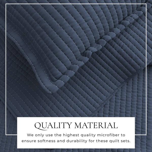 FreshFolds Alicia Microfiber All-Season Quilt Set