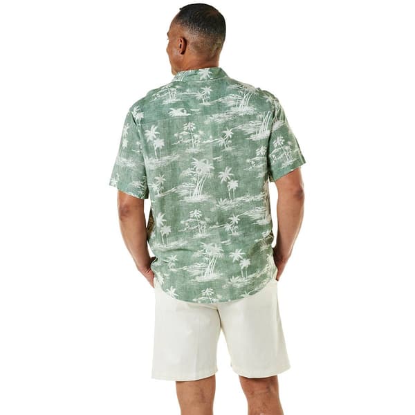 Mens Joe Marlin Palm Trees Button Down Shirt