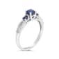 10kt. White Gold 3-Stone Sapphire Ring - image 2