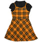 Girls &#40;4-6x&#41; Sweet Butterfly 2pc. Plaid Skater Dress & Black Tee - image 1