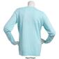 Womens By Design Long Sleeve Pearl Shoulder Trim Sweater - image 2