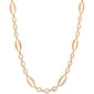 Design Collection 18 Gold-Tone Oval Flat Mixed Link Necklace - image 1