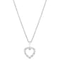 Diamond Classics(tm) Sterling Silver 1/20ctw. Diamond Heart Pendant - image 1