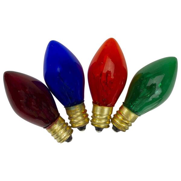 Northlight Seasonal C7 Transparent Replacement Bulbs - Pack of 4 - image 