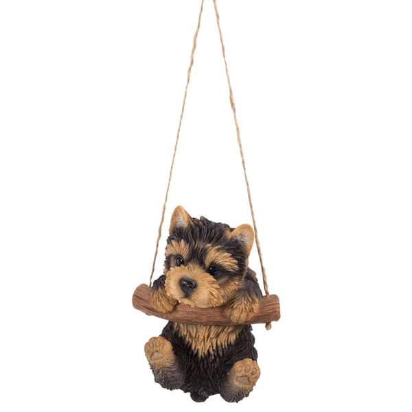 Hi-Line Gift Hanging Yorkshire Terrier Puppy Statue