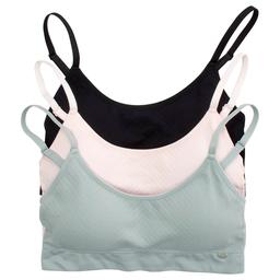 Womens Nautica 3pk. Flat Chevron Rib Seamless Lounge Bras