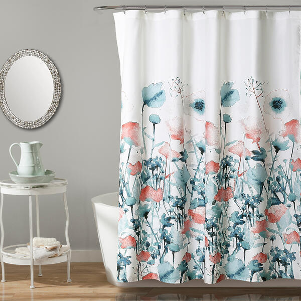 Lush Decor&#40;R&#41; Zuri Flora Shower Curtain - image 
