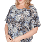 Plus Size Emaline Key Items Short Sleeve Round Neck Floral Tee - image 5