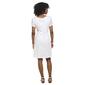 Petite Connected Apparel Short Sleeve Lace Pocket A-Line Dress - image 4