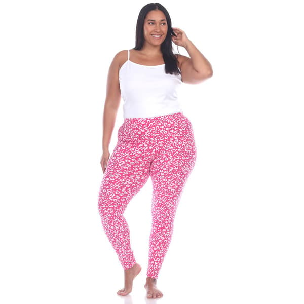 Plus Size White Mark Super Soft Leopard Leggings