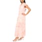 Womens MSK Ruffle Sleeve Tie Neck Floral Tier Maxi Dress - image 3