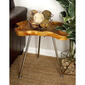 9th & Pike&#174; Brown Teak Natural Accent Table - image 2