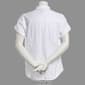 Womens Preswick &amp; Moore Short Sleeve Solid Geo Blouse - image 2