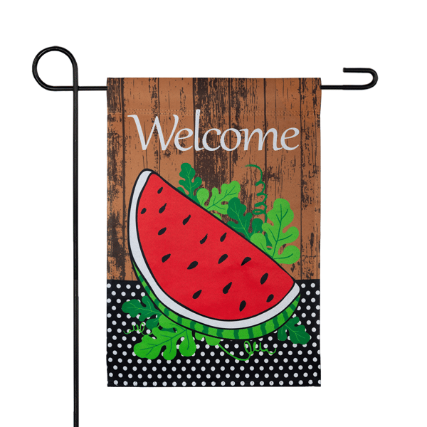 Northlight Welcome Watermelon Slice Spring Outdoor Garden Flag