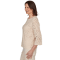 Petite Alfred Dunner Camden Market Floral Crochet Blouse - image 4