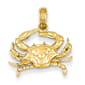 Gold Classics&#40;tm&#41; 14k. Blue Crab Pendant - image 1