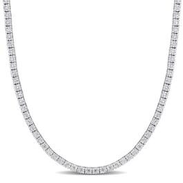 Sterling Silver 12 1/2ctw. Dew Moissanite Tennis Necklace