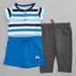 Baby Boy &#40;NB-9M&#41; Quiltex&#40;R&#41; 3pc. Summer Sailing Stripe Set - image 1